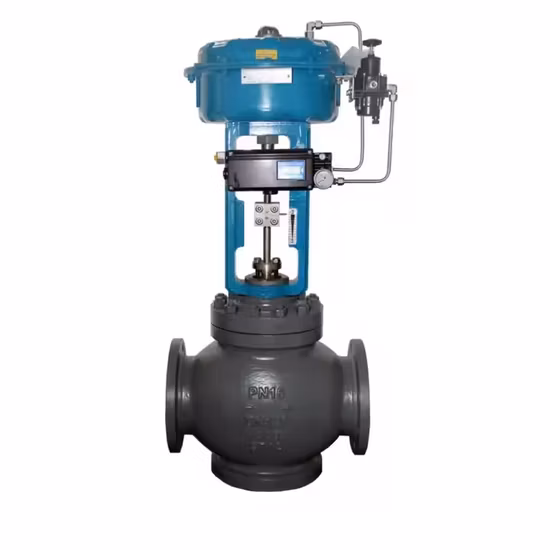 Vanne de commande à membrane pneumatique en acier inoxydable / acier au carbone