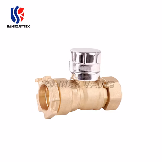 Bmag Cw617n Dzr CZ122 Cw602n Vanne à boisseau sphérique verrouillable magnétique anti-fraude en laiton inviolable pour tuyau en PEHD